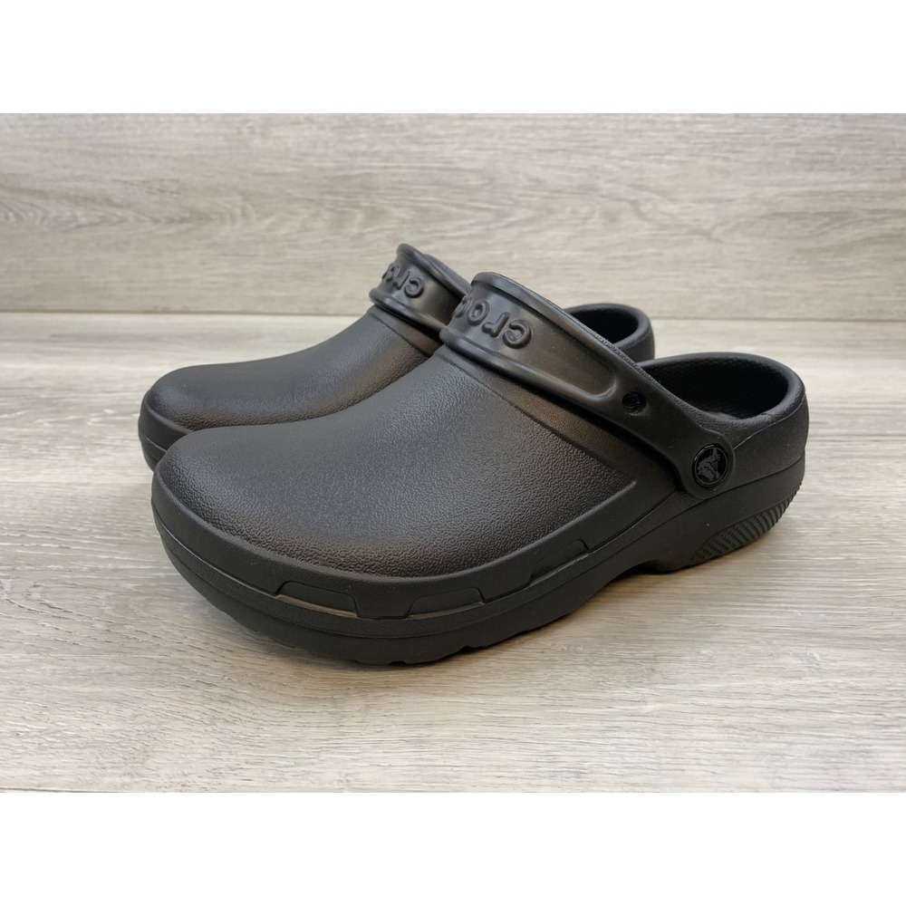 Crocs Women's Bistro Clog Black Slip On Resistant Work Shoes 9 Casual Shoes View 3